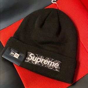 Supreme Black Bandana Beanie